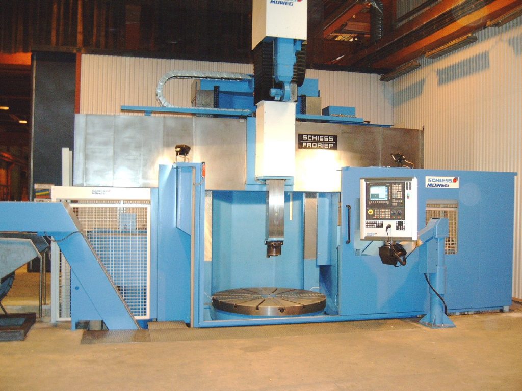 CNC Karusselldrehmaschine SCHIESS-20-DSC-160-bei der Abnahme in Schweden