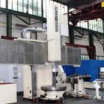 CNC Karusselldrehmaschine SCHIESS 16 DSC während der Überholung in der Werkshalle von Schiess Moweg GmbH Abnahme